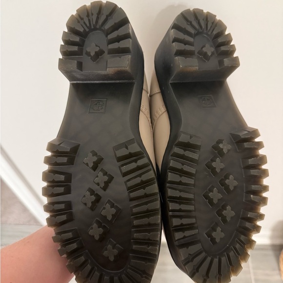 Dr. Martens Beige Lace-Up Combat Boots - Picture 3 of 4